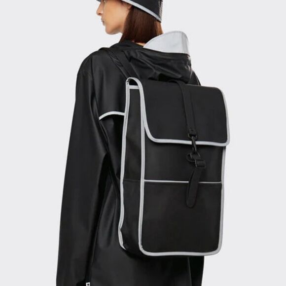 RAINS BACKPACK - BLACK REFLECTIVE - Picture 9 of 10